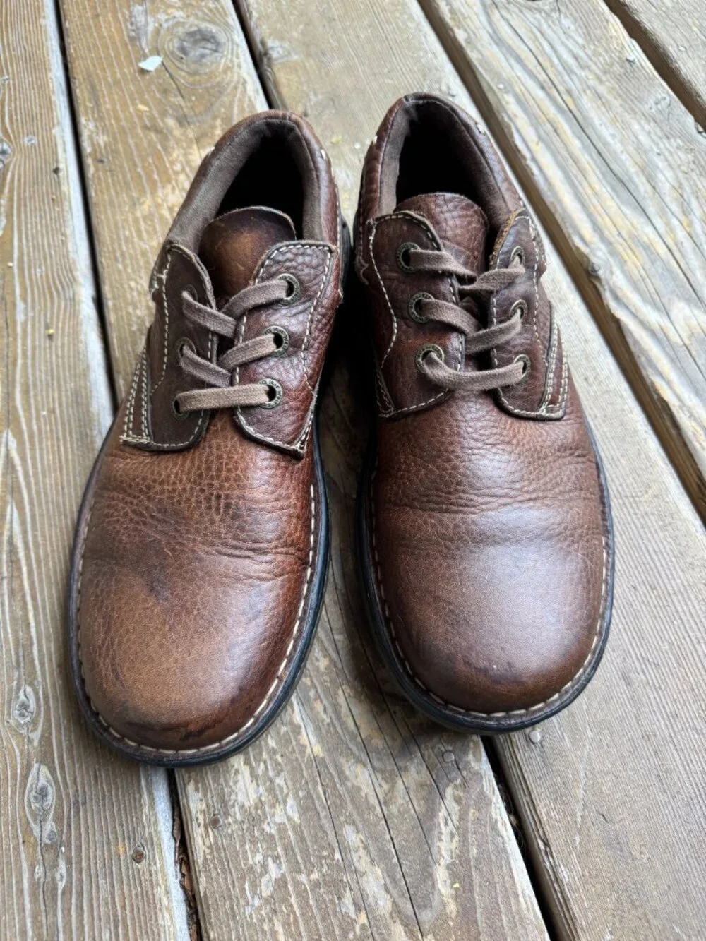 Dr Martens Ordell Brown Leather Lace Up 3 Eye Low Ankle Oxford in Men's 10